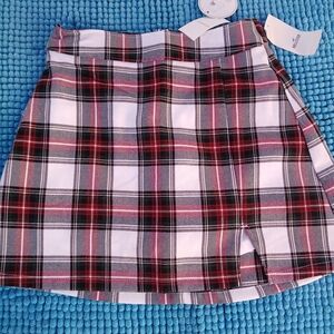 Flannel skirt w/ Shorts & Pockets